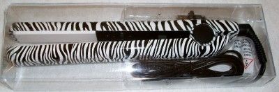   Life Professional Hair Straightener * Black & White Zebra Print * NEW