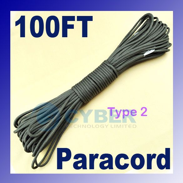 Rope Cord Parachute Cord Paracord 330lb 7 Strand 100FT  