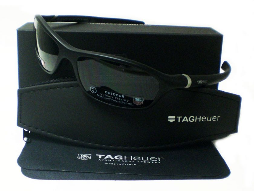 TAG HEUER TH 6001 101 SUNGLASSES BLACK PLASTIC 6001 101  