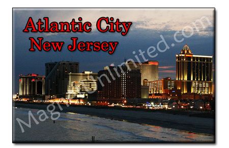Atlantic city   New Jersey Souvenir Fridge Magnet #3  