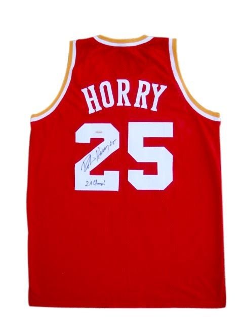 Robert Horry Signed HOUSTON ROCKETS 2x CHAMP Jersey UDA  