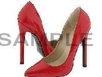 LADYS RED HIGH HEEL SHOES Photo Italian Charm fashion  