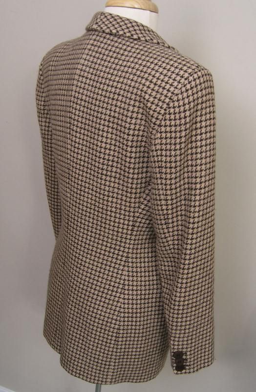 Giorgio Armani Tweed Jacket Brown Beige 10 Italy  