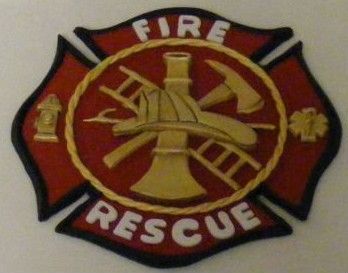 MALTESE CROSS FIREFIGHTER CHALLENGE COIN 24 KT GOLD  