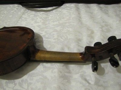   VIOLIN GEORG ADAM GUETTER NEUKIRCHEN 1805 ONE PIECE BACK W/CASE  