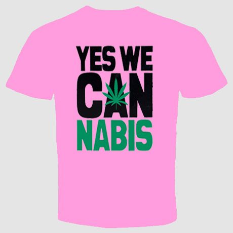 Cannabis T shirt Weed Yes We Can Marijuana Funny Obama  