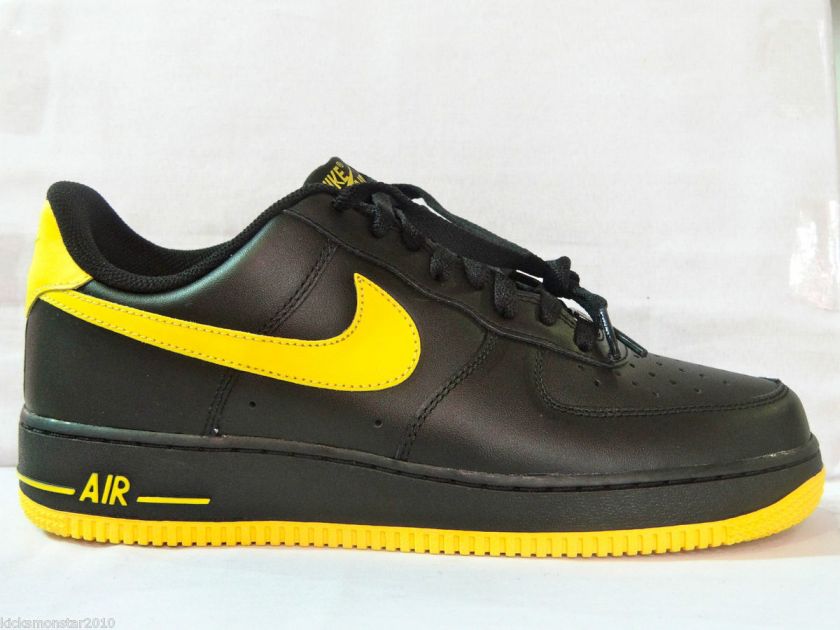 Nike Air Force 1 one Low Black Maize Yellow Men sz  