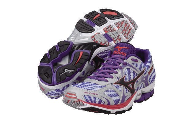   Womens Wave Elixir 7 White/ Anthracite/ Prism Violet Running Shoes