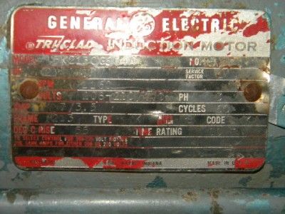 General Electric 5K213CG604A TriClad Induction Motor  