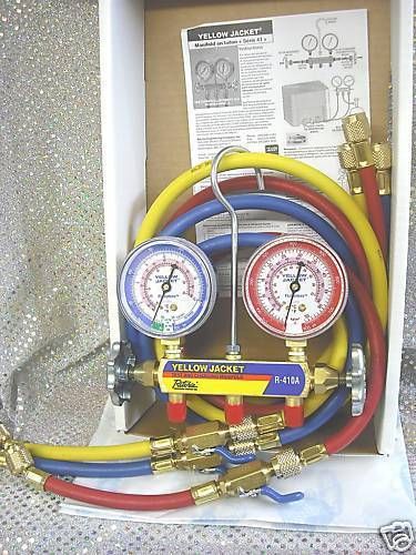 Yellow Jacket Gauge 2 Valve Set R 410a w/60 Hose Set  