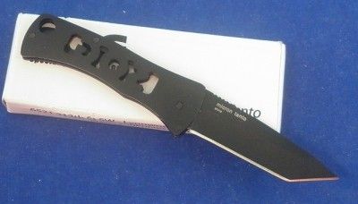 SOG Micron Tanto Black Key Ring Folding Knife  