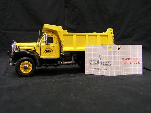 1960 Mack B61 Dump Truck and Display Franklin Mint 143 Scale  