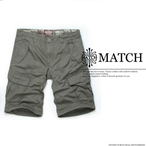   Cargo Shorts BLACK BROWN GREEN Size W30 W36 Free S&H #S3598  