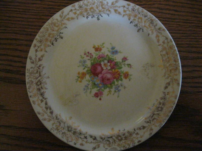 Taylor smith saucer salad plate flower floral  