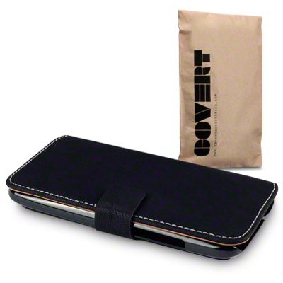 Low Profile Covert Branded PU Leather Wallet Case For HTC One X 