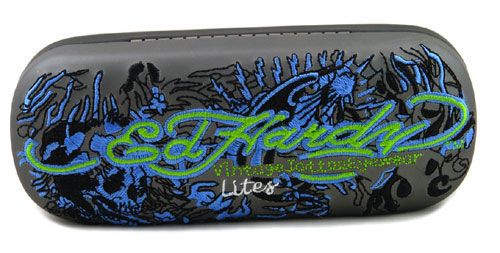 NEW ED HARDY EYEGLASS EHL 804 SILVER TATOO EHL804 LITE  