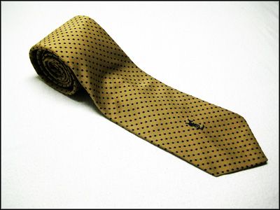 NEW NOS Mens Yves Saint Laurent YSL Polka Dot Silk Tie  