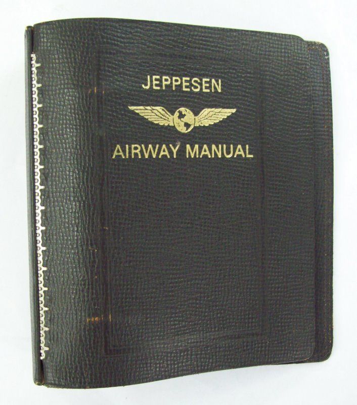 Jeppesen Airway Manual Binder 2 Inch Top Grain Cowhide  