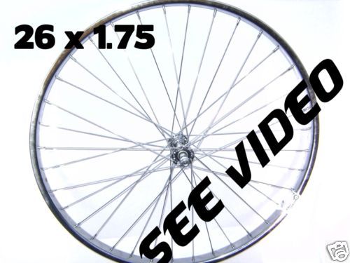 Bicycle 26 x 1.75 STEEL FRONT WHEEL nuted Mountain Bike  