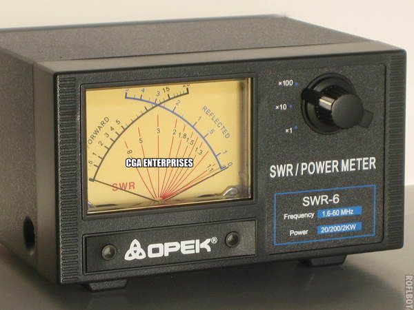 SWR/POWER METER/ 1.6 60 MHZ/ 2KW/ CROSS NEEDLE/ SWR 6L  