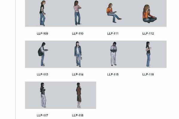 118 LOW POLY PEOPLE 3D MODELS 3ds/obj   3D STUDIO MAX  