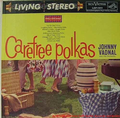 RCA LIVING STEREO JOHNNY VADNAL/ CAREFREE POLKAS RARE  