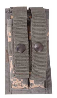 MOLLE 9MM 2 Mag Ammo Pouch by TRU SPEC   1000 Denier Nylon   ARMY 