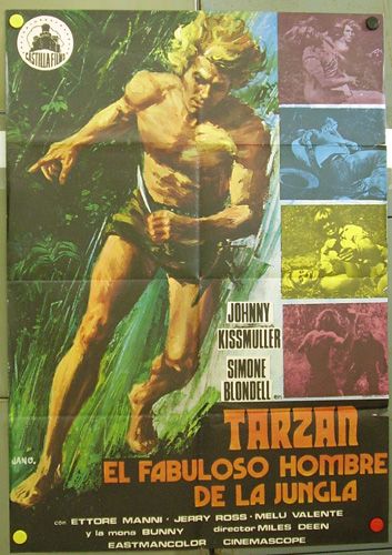 ao43 TARZAN MASTER OF JUNGLE JOHNNY KISSMULLER rare SPA  