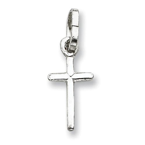 Sterling Silver Newborn Baby Cross Charm  