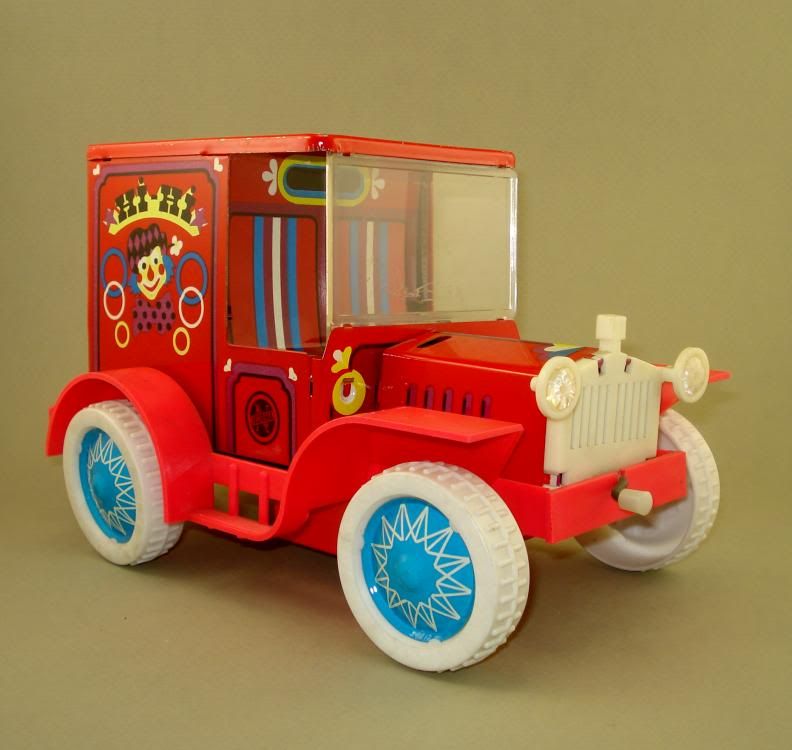 Vintage Russian Tin Toy Car Battery Operated NORMA  