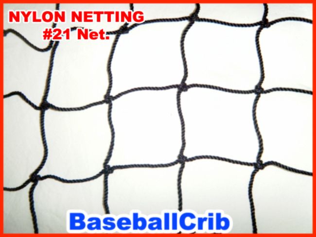   for backyard batting cages and little league cages or barrier net