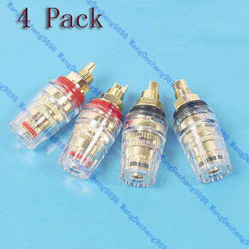 Pcs Gold Plated Audio Speaker Binding Posts Amplifier  