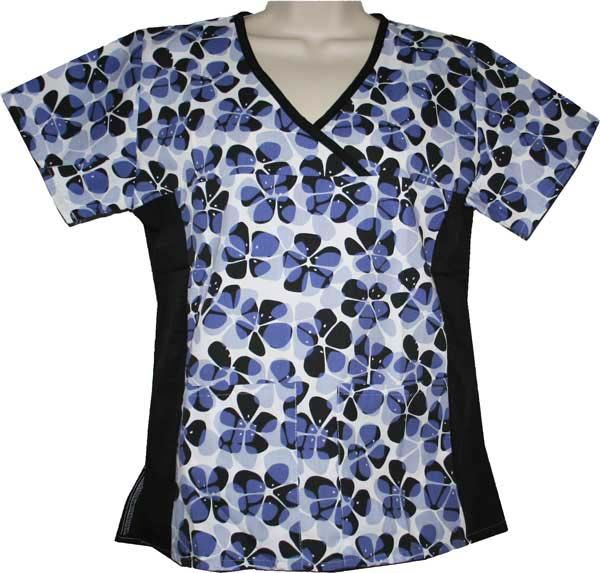 NWT CUTE BLACKSTAR SCRUB TOP VARIOUS PRINTS / STYLES  