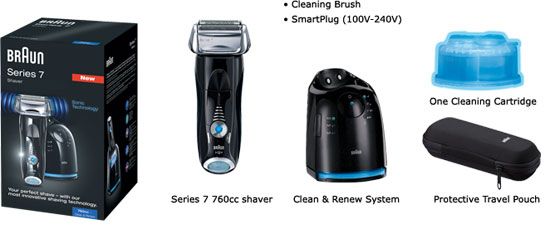 Braun Series 7 760cc Cordless Rechargeable Mens Electric Shaver *New 