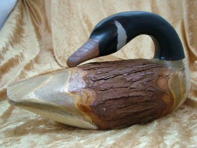 New Carved Wood Canadian Goose Geese Bird Folk Art  