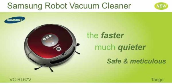 Quiet Samsung Robot Vacuum Cleaner  VC RL 67 V  