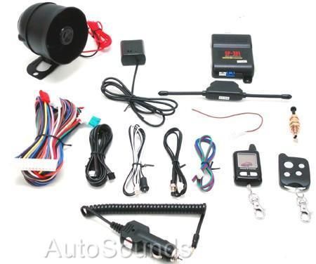 CrimeStopper SP301 2 Way Car Alarm System Keyless Entry  