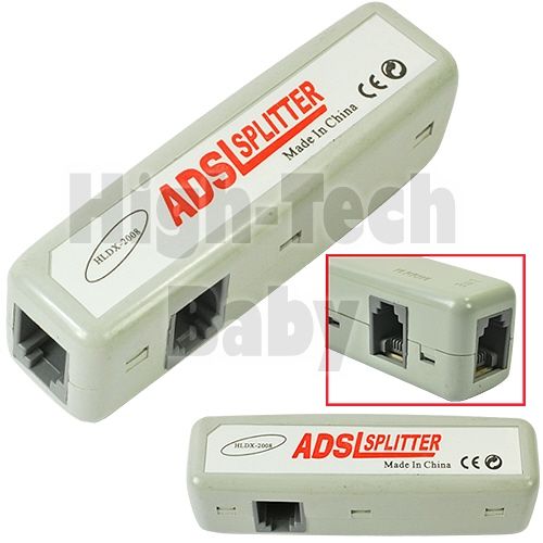 DSL/ ADSL Phone Line Noise Reduce Filter Inline Adapter  