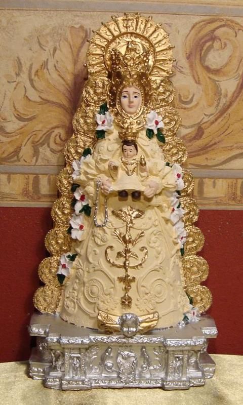 Virgen del Rocio Virgin Statue Imagen Catolica Catholic  