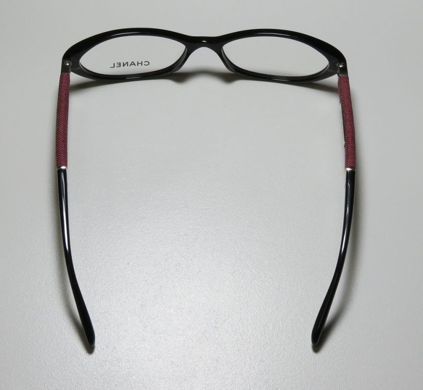 NEW CHANEL 3194 53 16 135 BLACK/BURGUNDY EYEGLASS/GLASSES/FRAMES W 