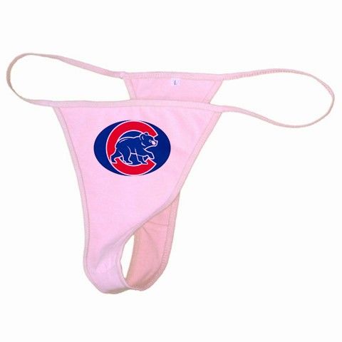 New Chicago Cubs White or Pink Thong  