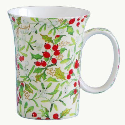 Classic Christmas Bone China Mug Set of 4  