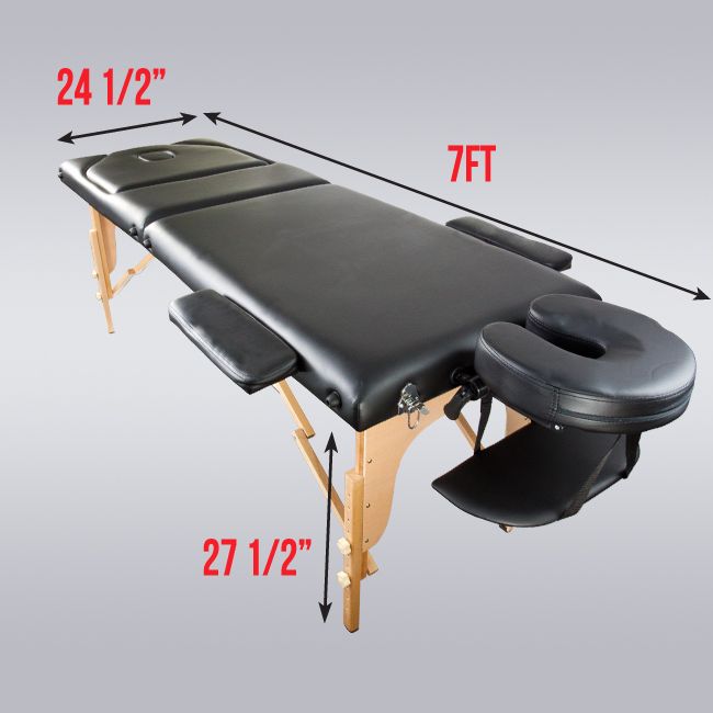   Portable Folding Massage Table Bed Tattoo Salon Chiropractic INCLIINE