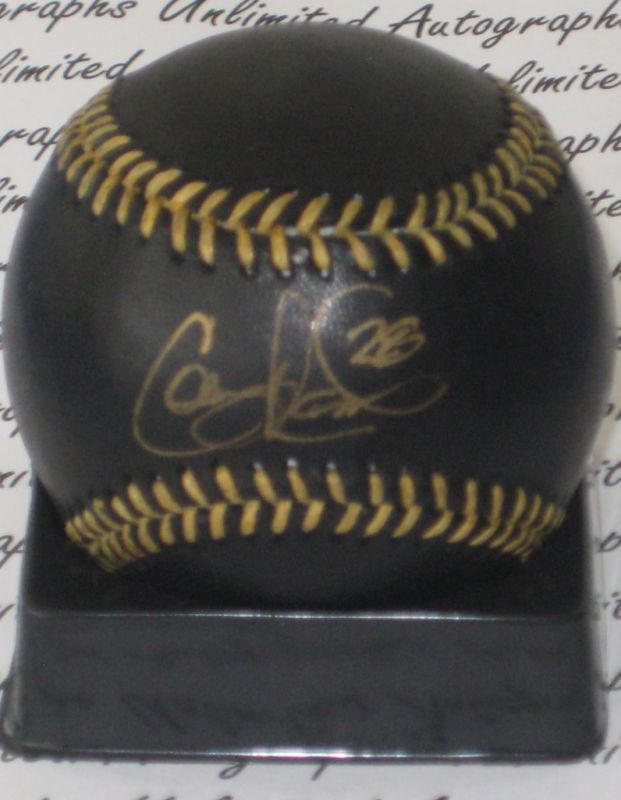 Colby Rasmus Cardinals Blue Jays Signed Black Baseball  