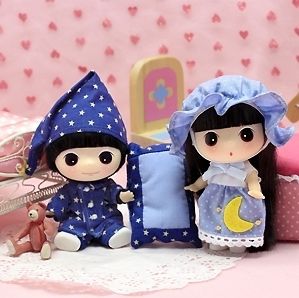 Lovely Cute Collectible Doll Mini Sleeping Couple DDUNG  