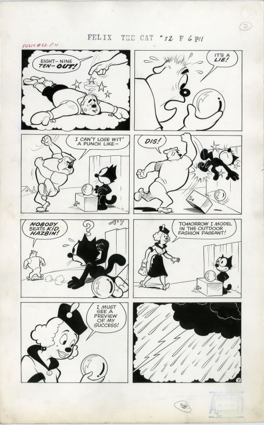 JOE ORIOLO   FELIX THE CAT #82 COMPLETE 5 PAGE STORY A SMALL FORTUNE 