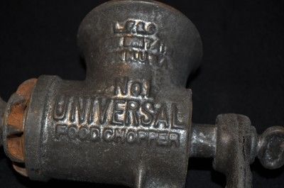 Universal Food Chopper Meat Grinder No. 1 1897  