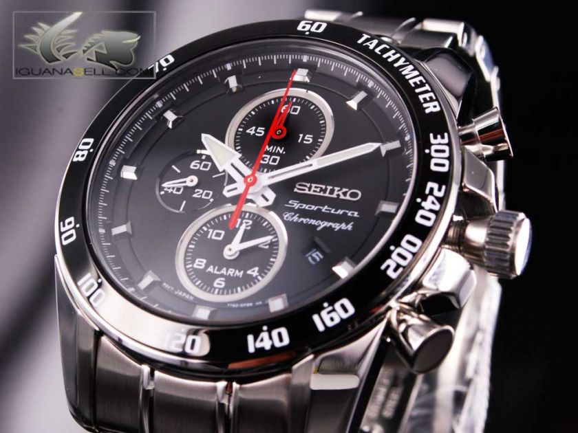 Seiko Watch Sportura Alarm Chronograph  7T62  SNAE69P1  