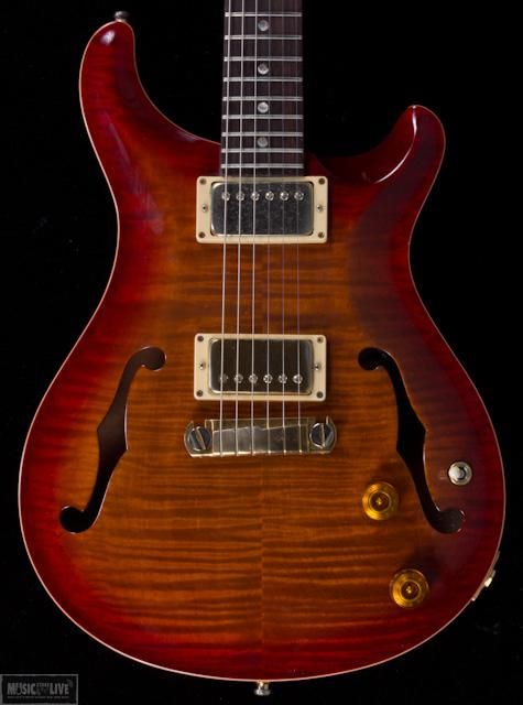 PAUL REED SMITH McCARTY HOLLOWBODY DARK CHERRYBURST PRS GUITAR FREE 