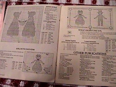 THE AMISH GATHERING THE EGGS CROSS STITCH PATTERNS BOOK  